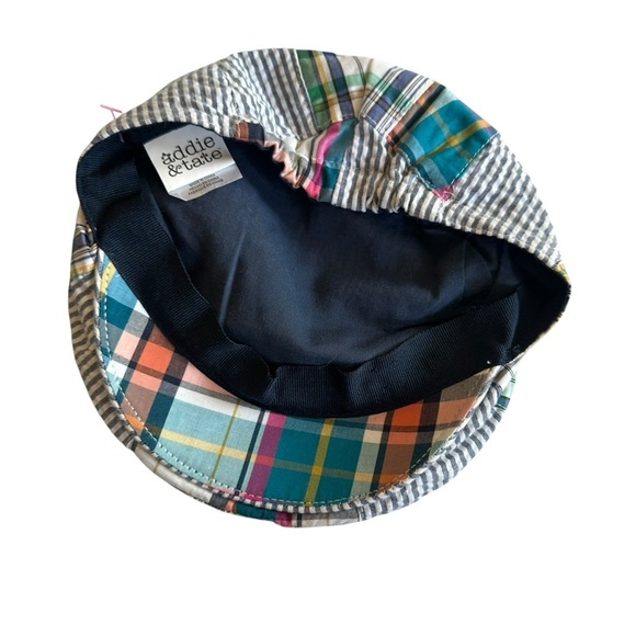 Colorful Patchwork Kids Flat Cap - Picture 3 of 5